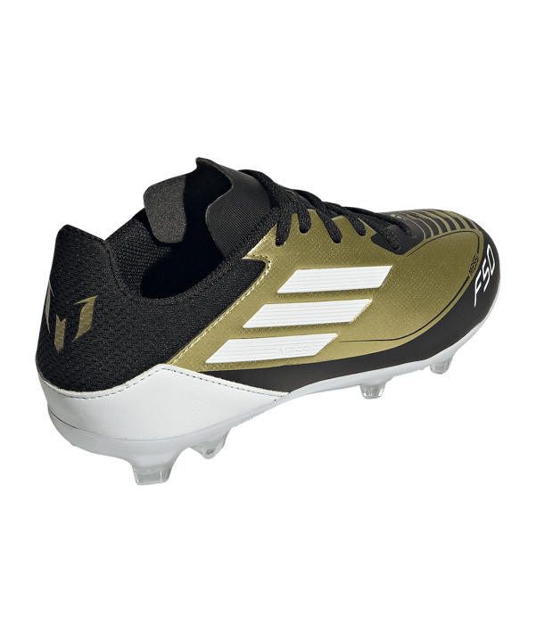 adidas F50 League FG/MG Messi Triunfo Dorado Kids Gold Weiss - gold