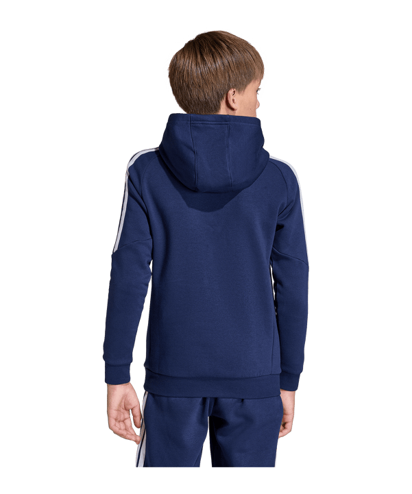 adidas Tiro 26 League Sweatshirt à capuche Enfants Bleu Foncé - blanc