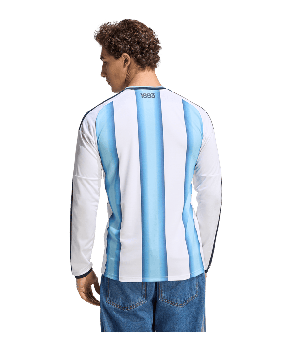 adidas Argentinien Trikot Langarm Home WM 2026 Weiß - weiss