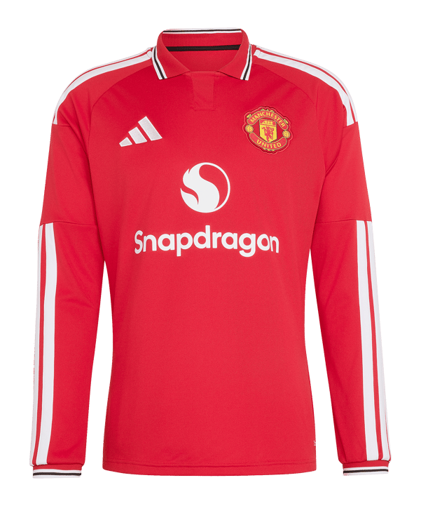 adidas Manchester United Authentic Trikot Langarm Home 2026/2027 Rot - rot