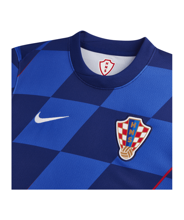 Nike Kroatien Trikot Away EM 2024 Kids Blau Weiss  F405 - blau