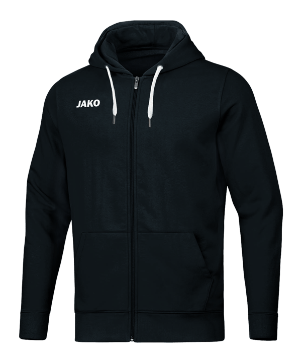 JAKO Base Kapuzenjacke Schwarz F08 - schwarz