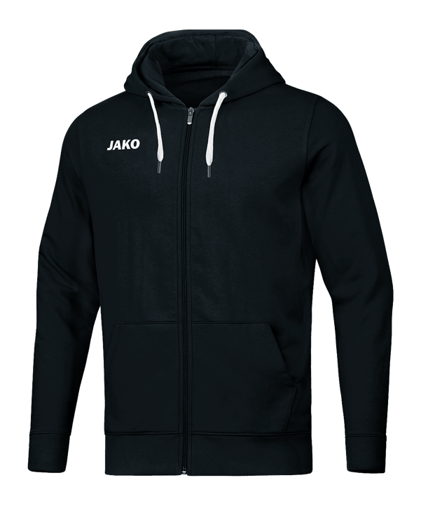 JAKO Base Jas met capuchon Zwart K008 - zwart