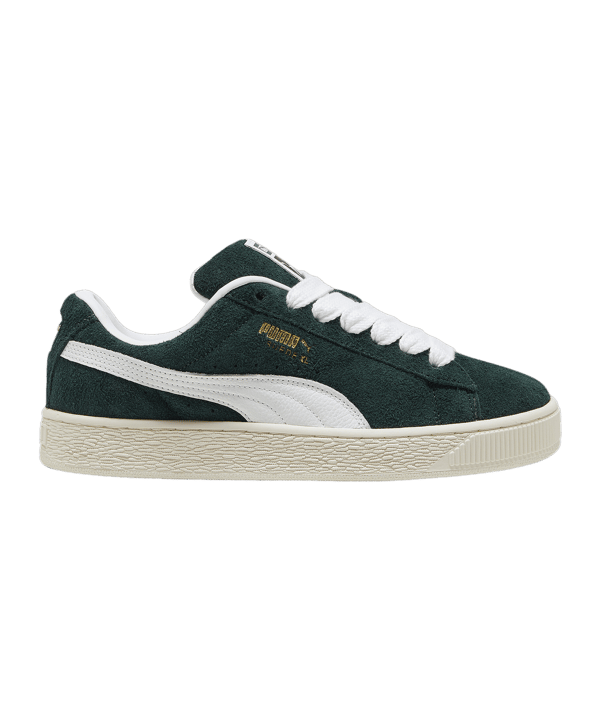 PUMA Suede XL Hairy Grün Weiss F02 - gruen