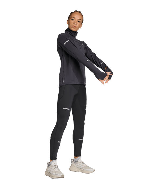 adidas Adi365 Running Climawarm+ Half Zip Sweatshirt Dames Zwart - zwart