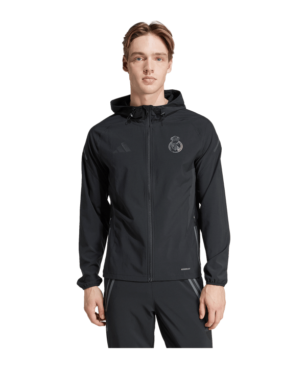adidas Real Madrid Tiro Trainingsjacke Schwarz - schwarz