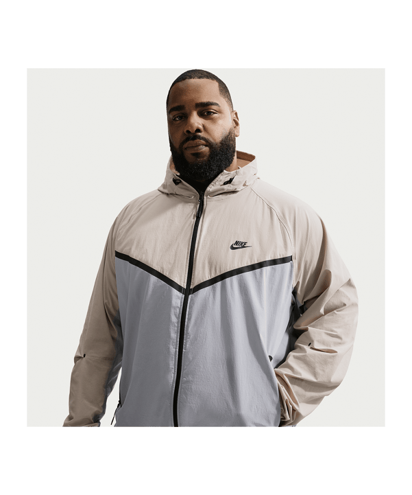 Nike Dri-Fit Tech Woven Windjacke Grau F012 - grau