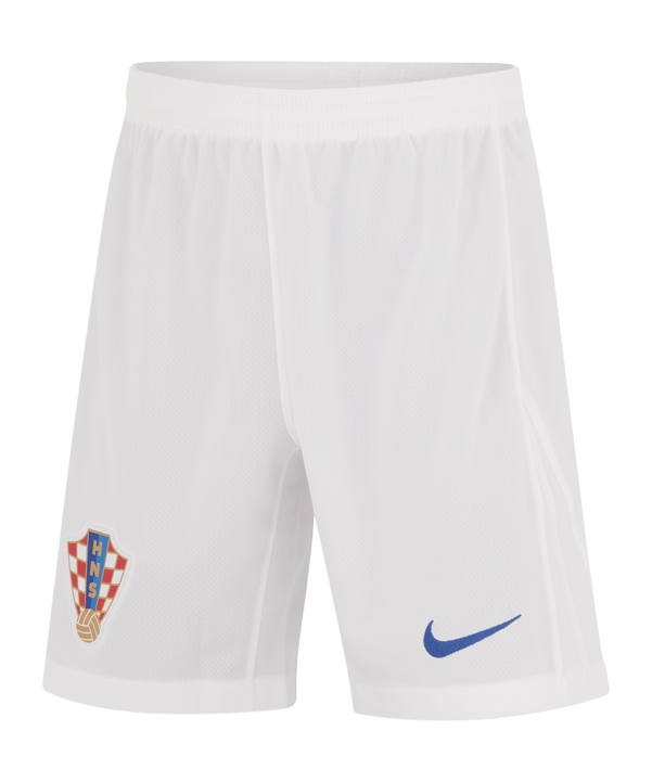 Nike Kroatien Short EM 2024 Kids Weiss Blau F100 - weiss