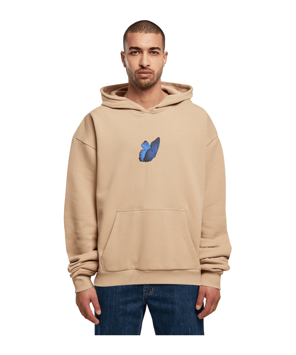 Mister Tee Le Papilloversized Hoody Beige - beige