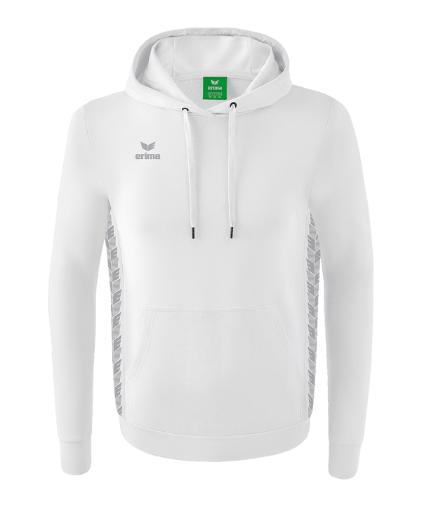 Erima Team Essential Hoody Kids Weiss Grau - weiss