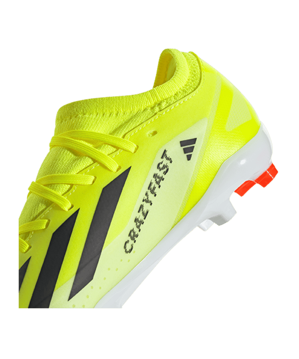 adidas X Crazyfast League FG Solar Energy  enfants jaune noir blanc - jaune