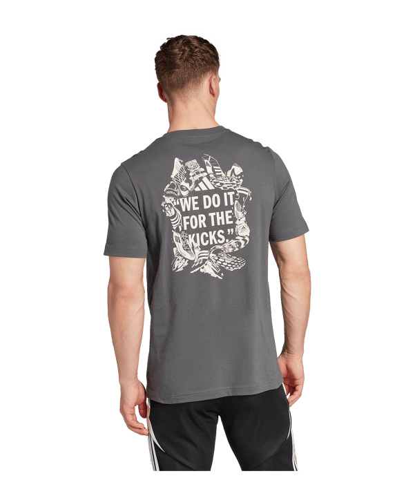 adidas Football Kicks Graphic T-Shirt Grau - grau