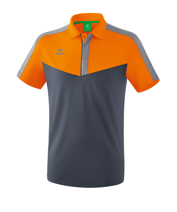 Erima Squad Poloshirt Orange Grau - orange