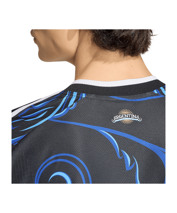 adidas AFA Argentinien Authentic Trikot Langarm Away WM 2026 Schwarz - schwarz