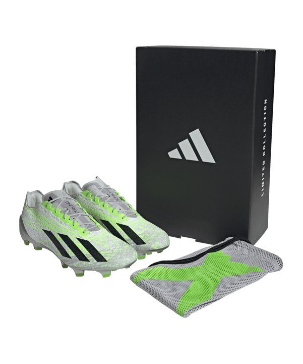 adidas X Crazyfast Strung+ FG Special Edition Weiss Schwarz - grau