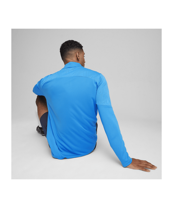 PUMA teamFINAL Training 1/4 Zip Sweatshirt F02 - dunkelblau