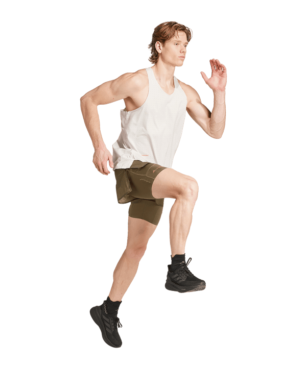 adidas adi365 Running Singlet T-Shirt Grau