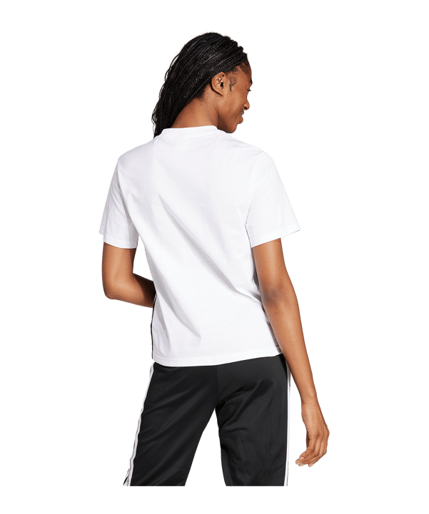 adidas Essentials 3S Cotton T-Shirt Damen Weiss - weiss