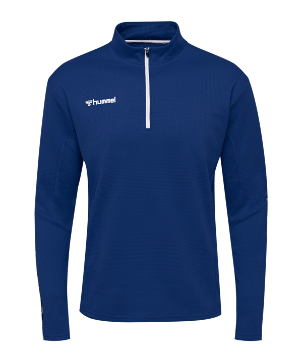 Hummel Authentic HalfZip Sweatshirt Blau F7045 - blau
