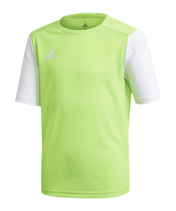 adidas Estro 19 Trikot kurzarm Kids Hellgrün Weiss - gruen