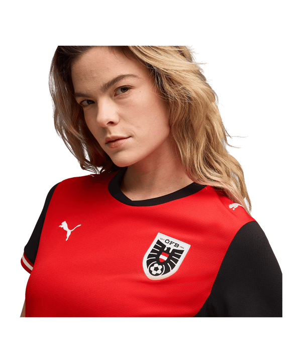 PUMA ÖFB Austria Replica Maglietta Home CM 2026 Donna Rosso C01 - rosso