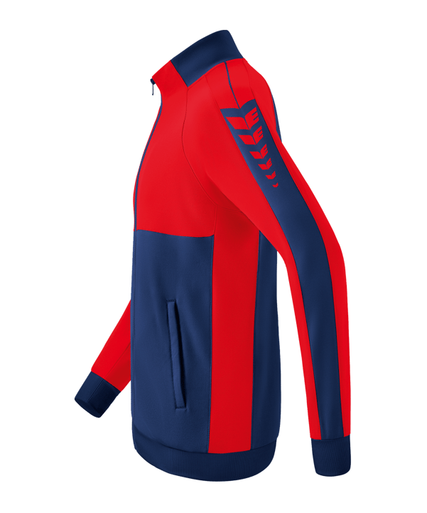 Erima Six Wings Trainingsjacke Kids Blau Rot - blau