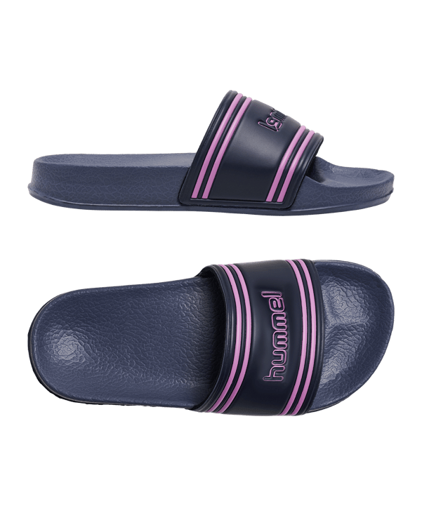 Hummel Polo Badelatsche Kids Schwarz F1009 - schwarz