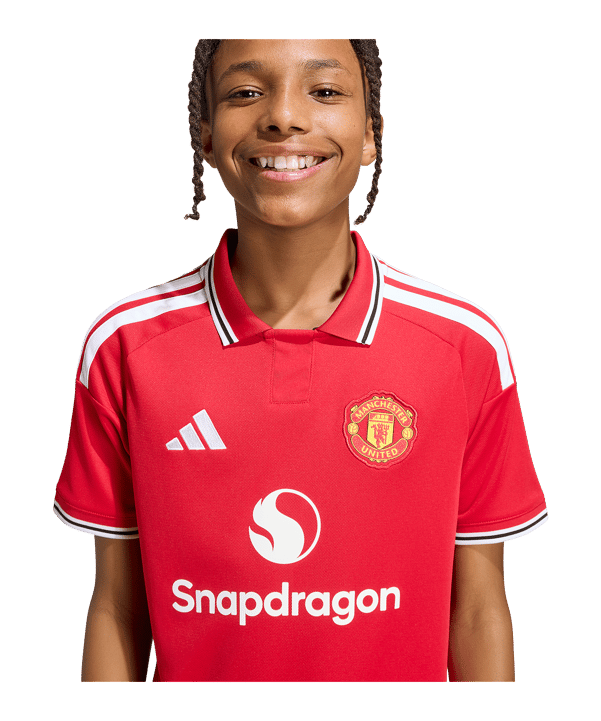 adidas Manchester United Trikot Home 2026/2027 Kids Rot - rot