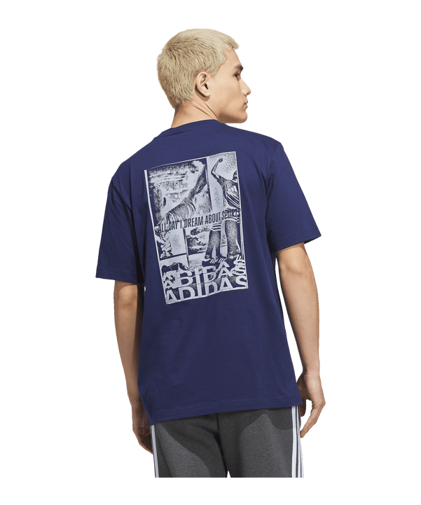 adidas All Day I Dream About Sport T-shirt Blu - blu