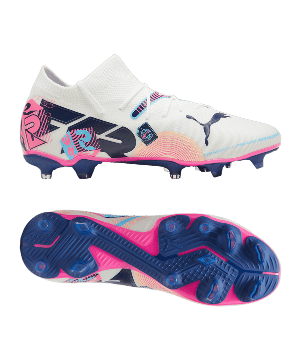 PUMA FUTURE 7 Match FG/AG Volume Up Weiss Blau F01 - weiss