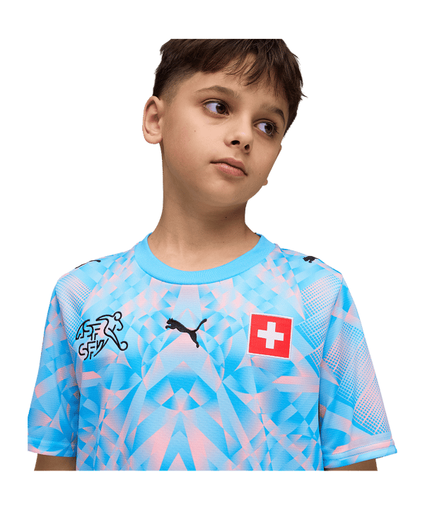 PUMA SFV Schweiz Replica Torwarttrikot Home WM 2026 Kids Blau F86 - blau