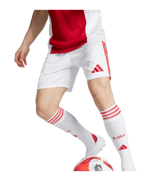 adidas Ajax Amsterdam Short Home 2025/2026 Weiß - weiss