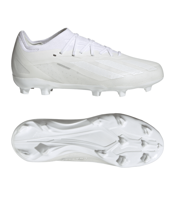 adidas X Crazyfast.1 FG Pearlized Kids Weiss - weiss