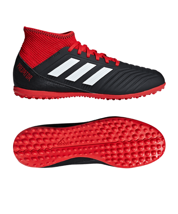 adidas Predator Tango 18.3 TF J Kids Schwarz Rot - schwarz