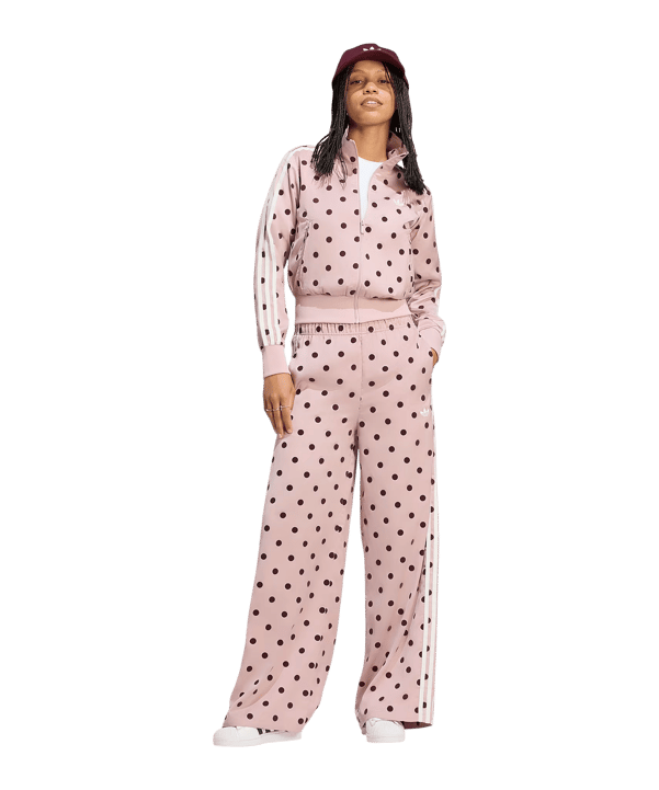 adidas Originals Satin Polka Dots Wide Leg Manguera Donna Viola - lilla