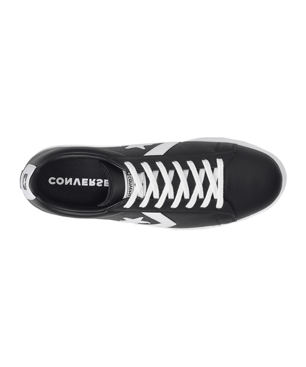 Converse Pro Leather OX Sneaker Schwarz Weiss - schwarz
