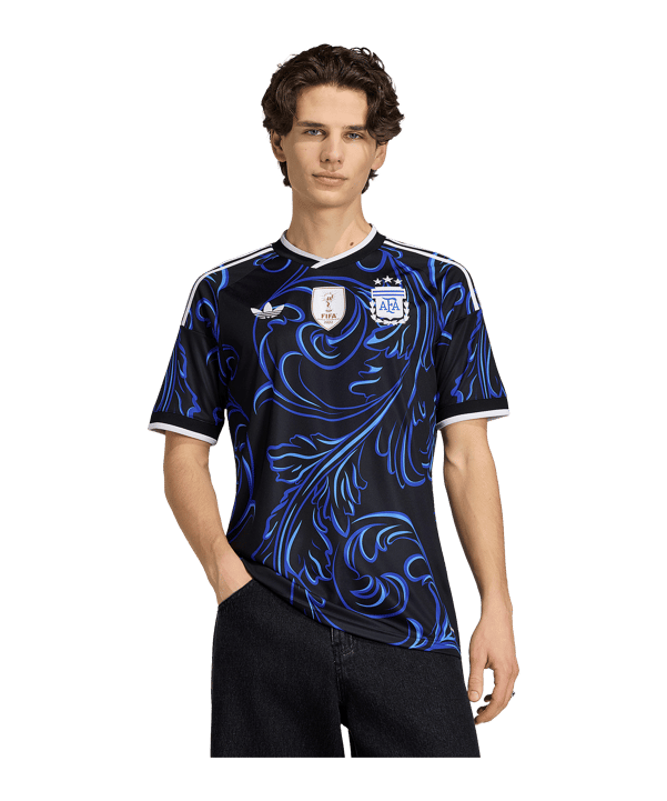 adidas AFA Argentinien Trikot Away WM 2026 Schwarz - schwarz