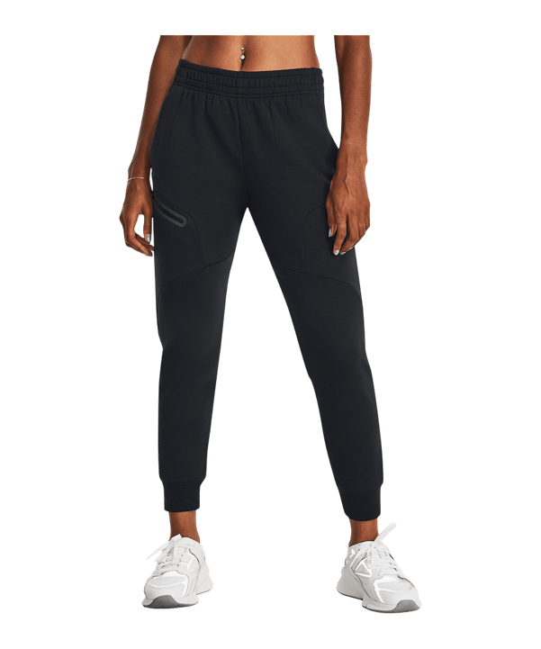 Under Armour Unstoppable Fleece Jogginghose Damen Schwarz F001 - schwarz