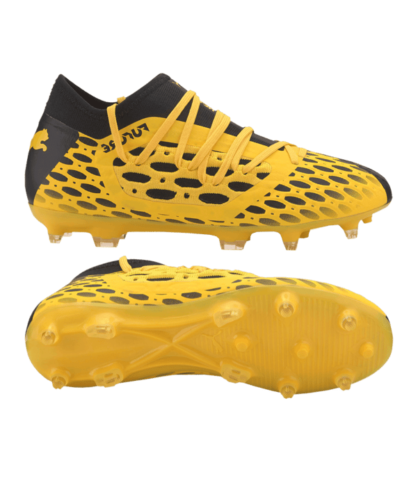 PUMA FUTURE Spark 5.3 NETFIT FG/AG Kids Gelb Schwarz F03 - gelb