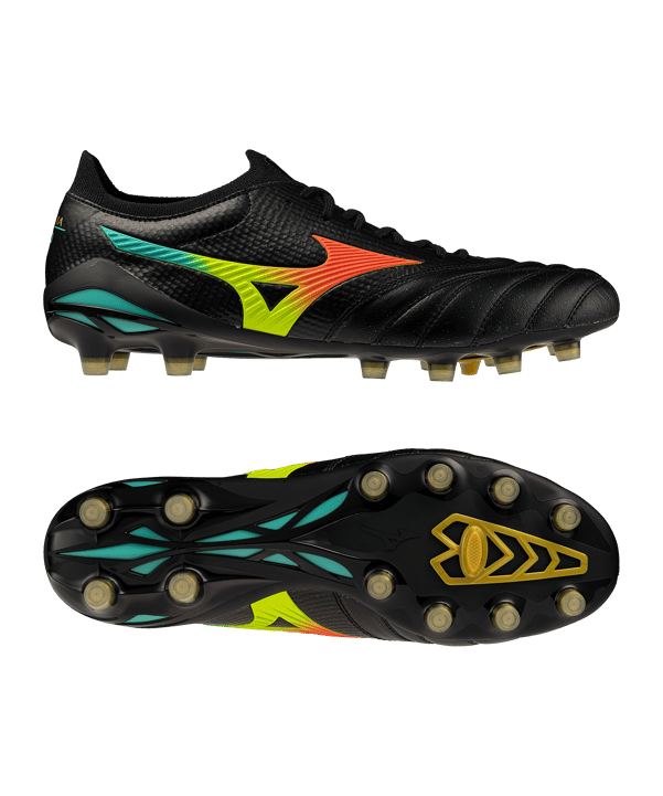 Mizuno Morelia Neo V Beta Japan FG Bright Black Zwart K00 - zwart