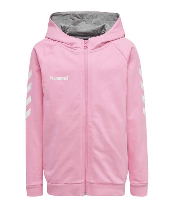 Hummel hmlGO Cotton Kapuzenjacke Kids Pink F3257 - rosa