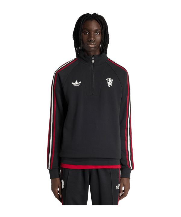 adidas Manchester United Originals Zip Top Schwarz - schwarz
