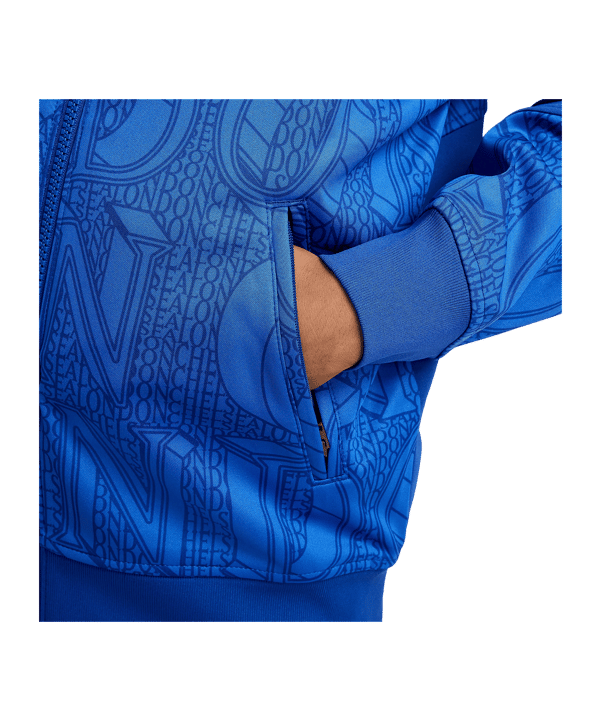 Nike FC Chelsea London Academy Pro Anthem Jacke Kids Blau F495 - blau