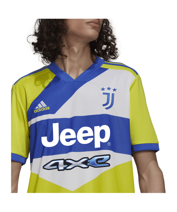 adidas Juventus Turin Trikot UCL 2021/2022 Gelb Blau - gelb