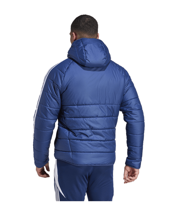 adidas Tiro 24 Winterjacke Blau Weiss - blau