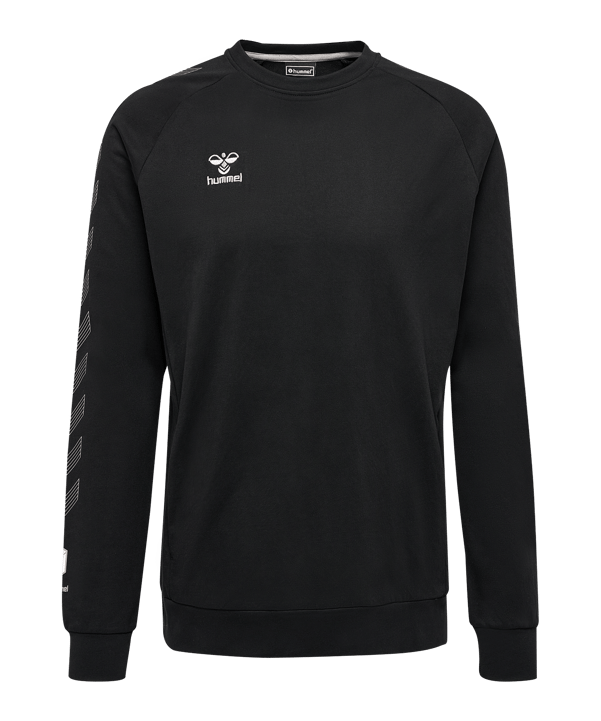 Hummel Move Grid Cotton Sweatshirt Schwarz F2001 - schwarz