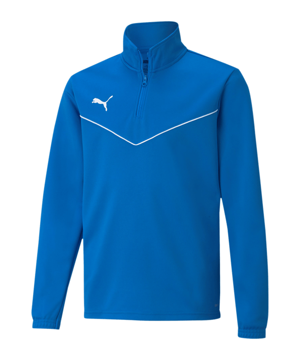 PUMA teamRISE HalfZip Sweatshirt Kids Blau F02 - blau