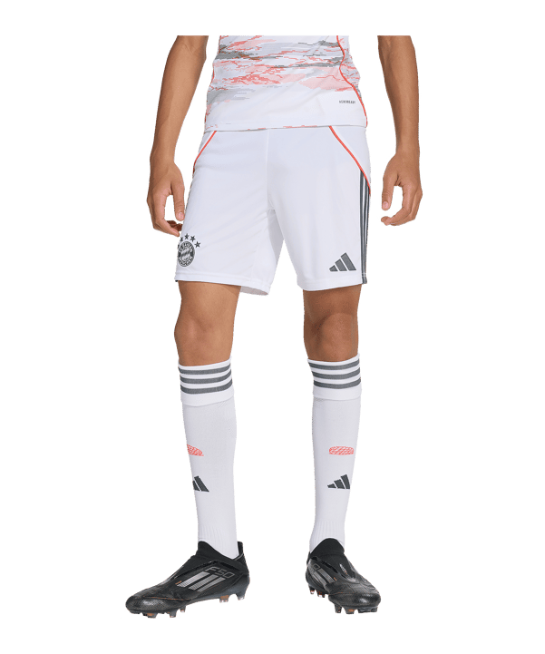 adidas FC Bayern München Short Away 2025/2026 Kids Weiß - weiss