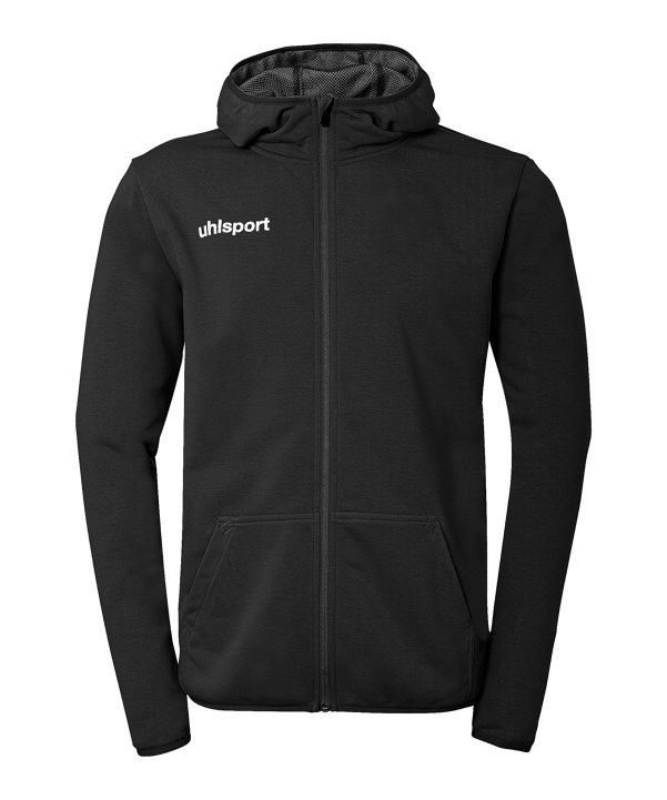 uhlsport Essential Kapuzenjacke Kids Schwarz F01 - schwarz