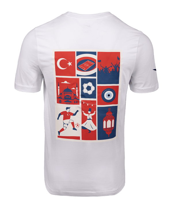 Nike TFF Türkei Collage T-Shirt Weiß Ftffcz0881collageweiss - weiss